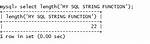 Mysql String Length