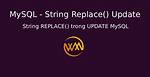 Mysql String Replace