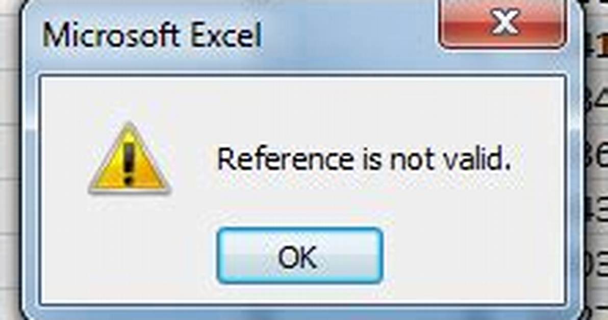 Mysterious "Reference Not Valid"