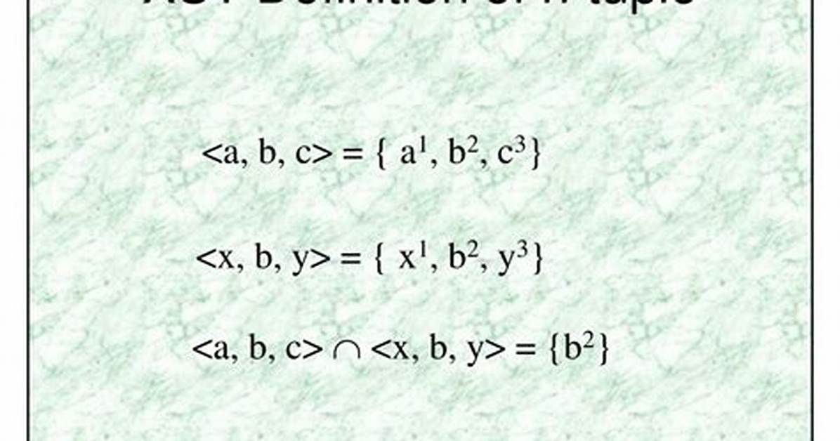 N-Tuple Function Definition