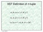 N-Tuple Function Definition