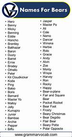 Names for Bears