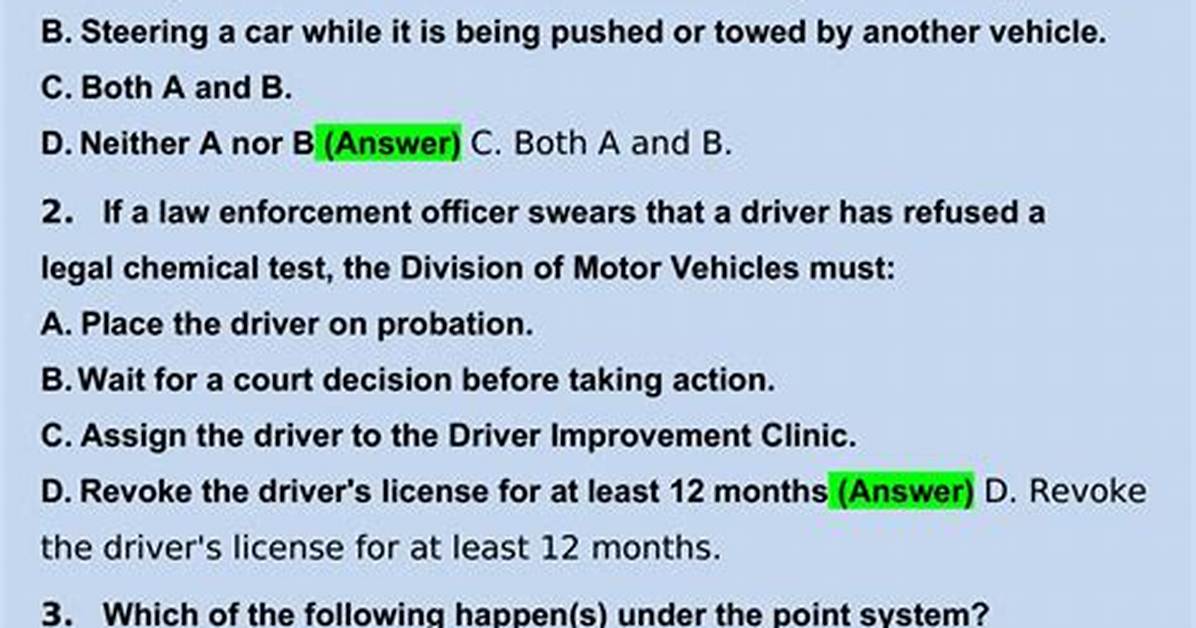 Nc Driving Test