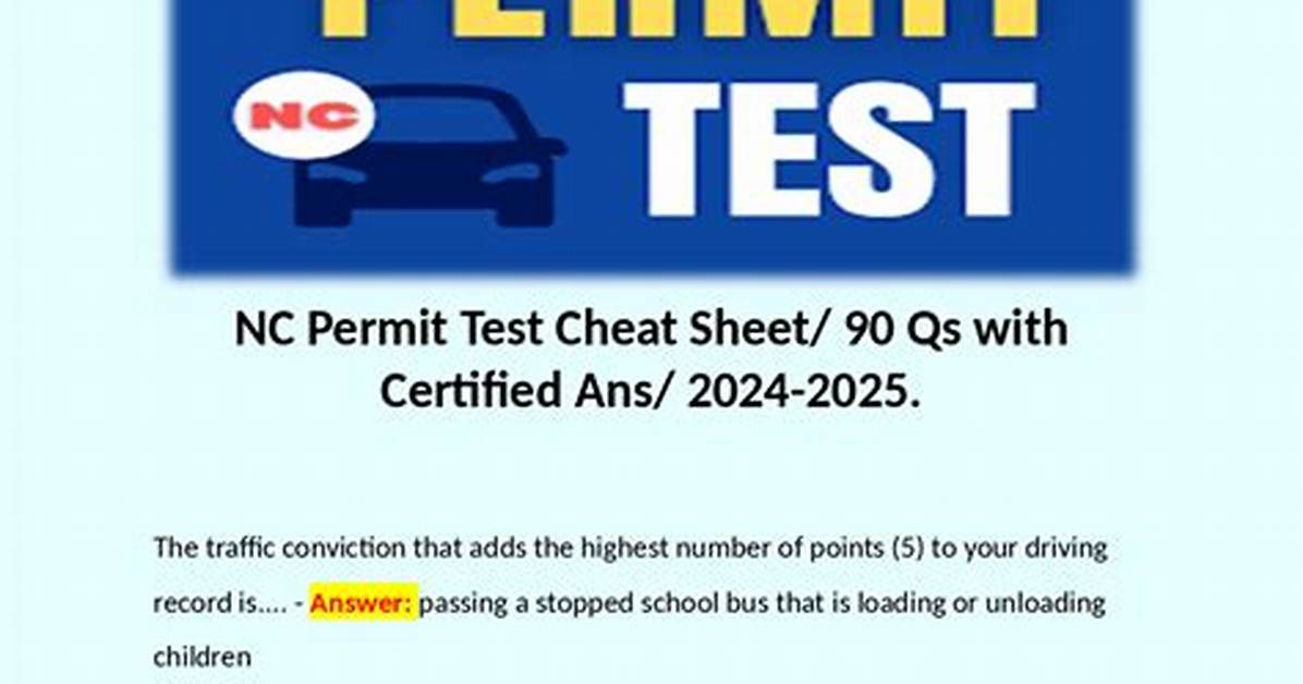 Nc Permit Test