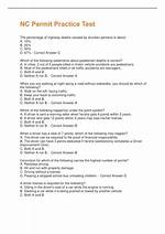 Nc Practice Permit Test