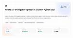Negation in Python