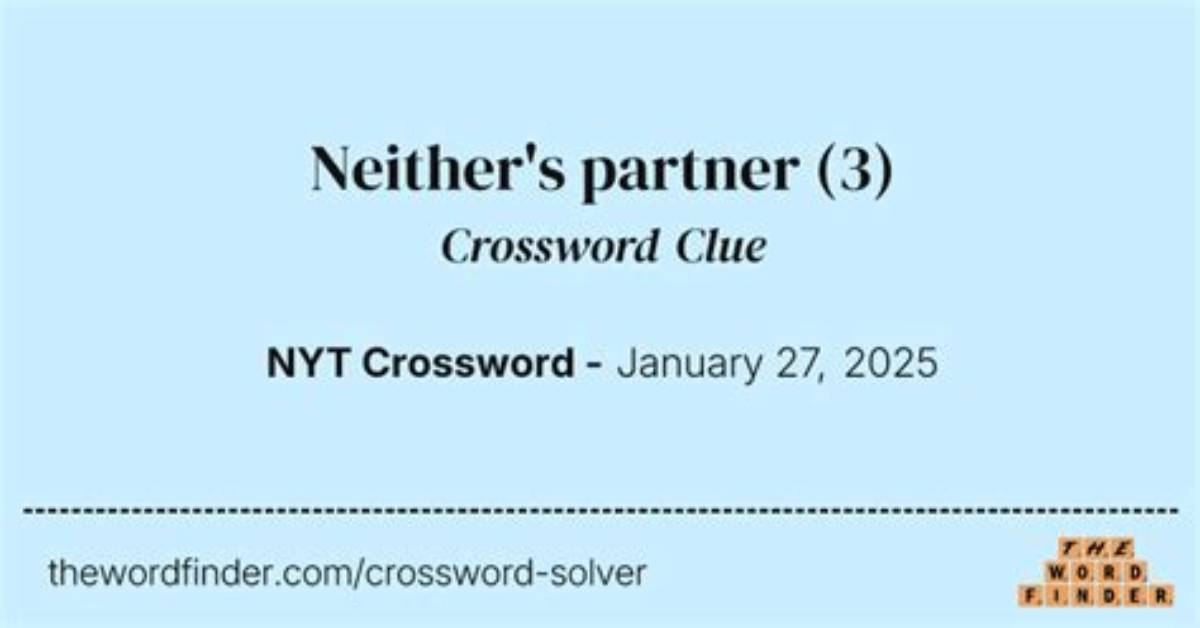 Neither's Partner