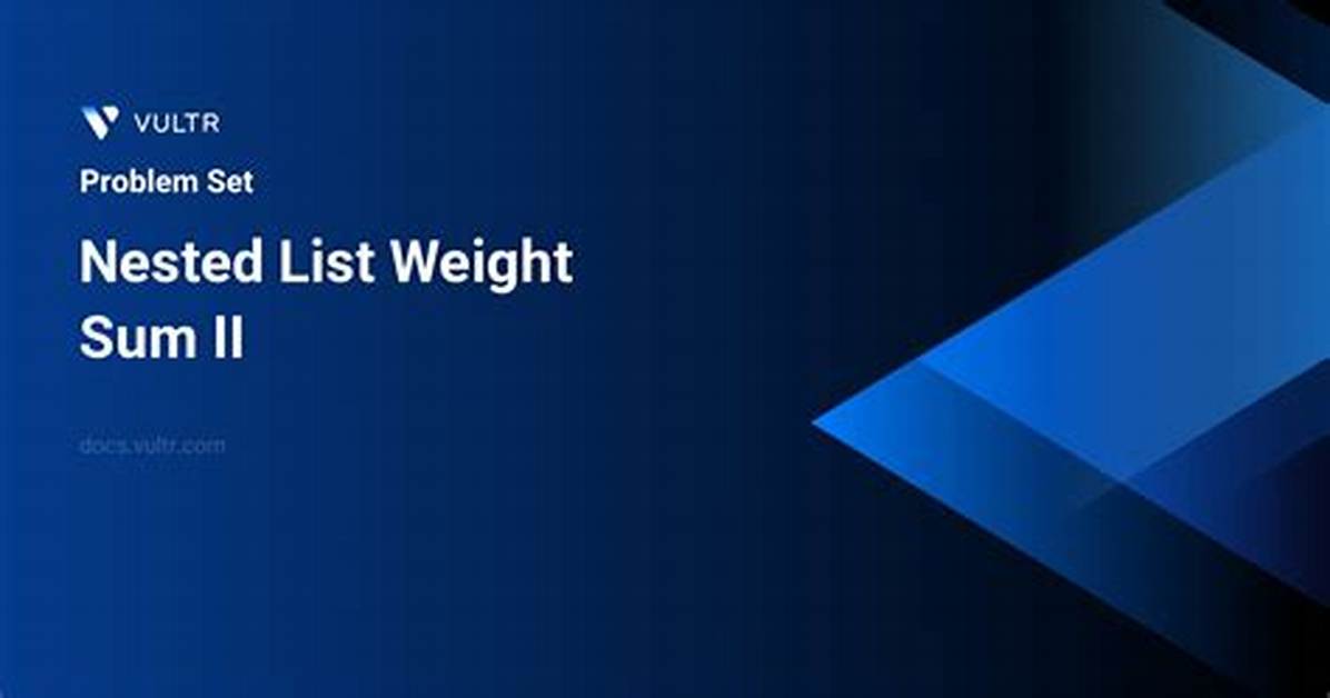 Nested List Weight Sum Algorithm Issue