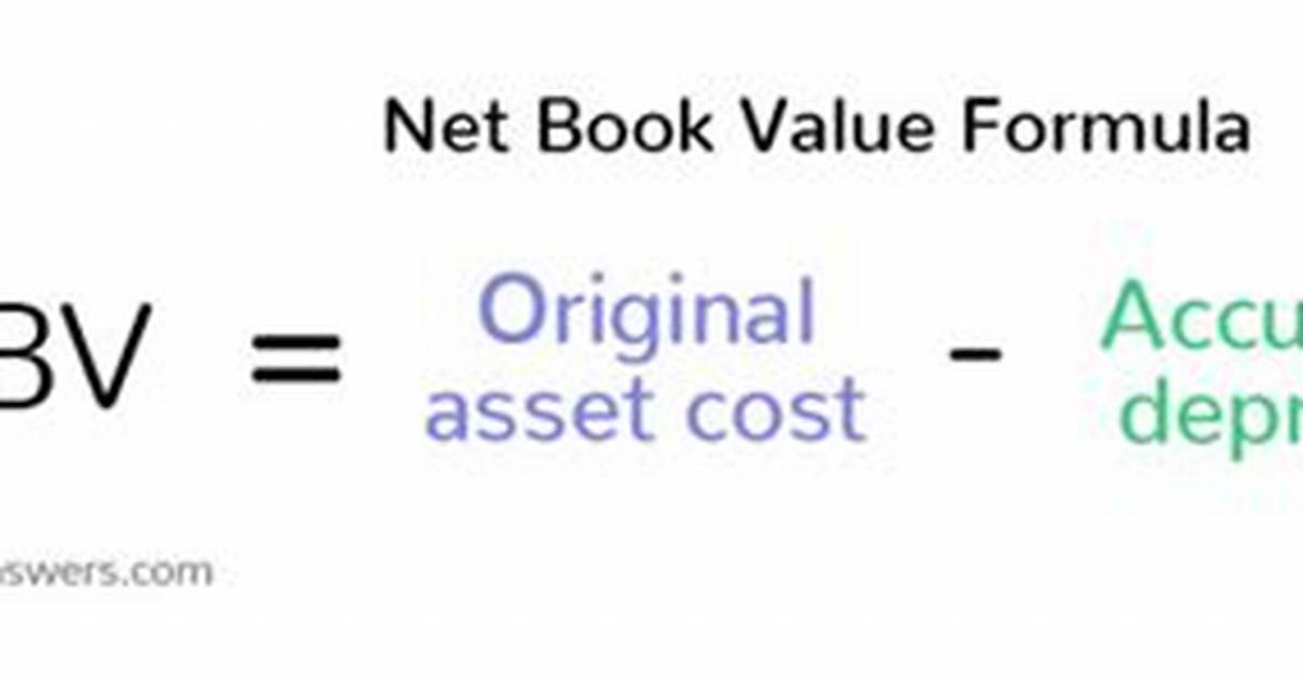 Net Book Value Formula