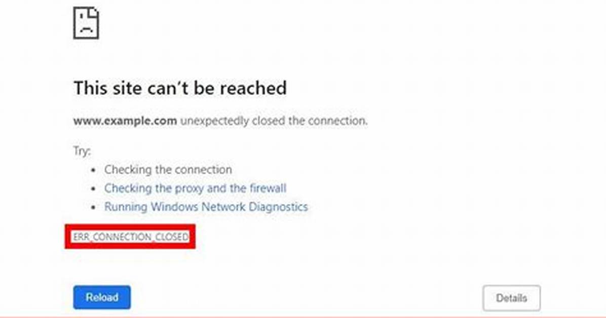 Net: Err_Connection_Closed