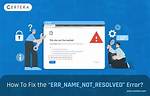 Net: :Err_Name_Not_Resolved Docker