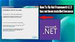 . Net Framework 4.7.2 Does Not Seem to “Include” Frameworks Below 4.6.2