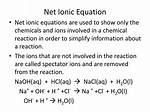 Net Ionic Equation Definition