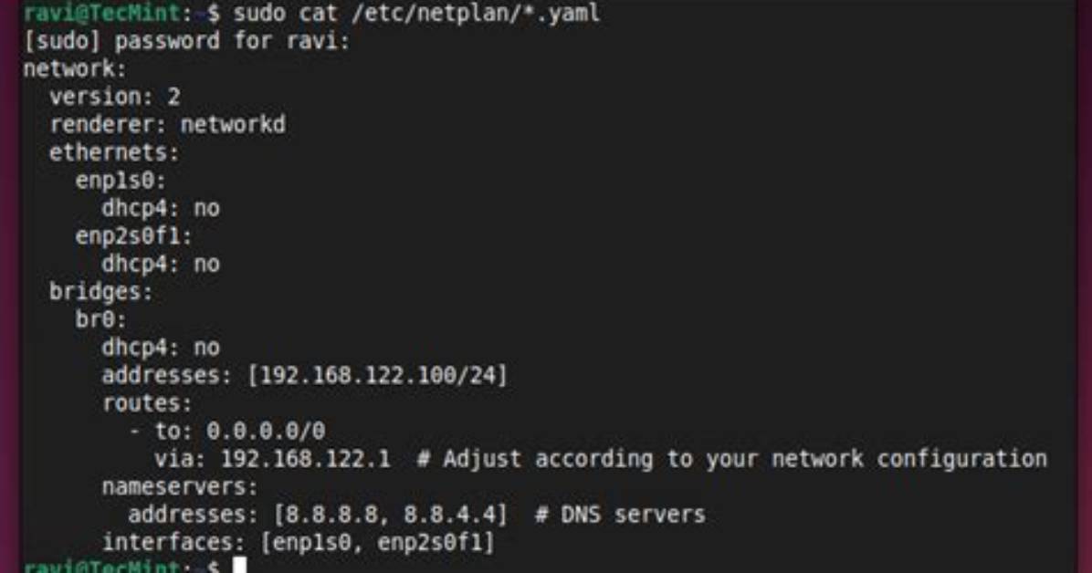 Netplan Error, Unknown Key Nameservers