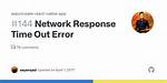 Network Response Time out Error (Create-React-Native-App) (Expo)