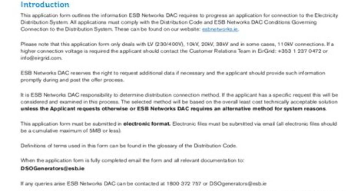 New Esb Connection