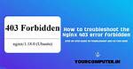 Nginx from Source, Return 403 Forbidden