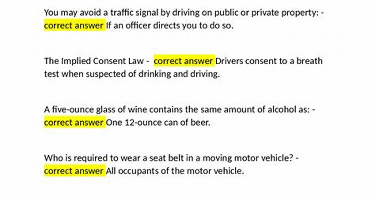 Nj Dmv Knowledge Test