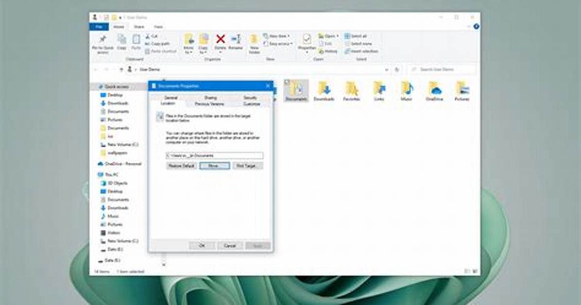 No Default Folder in the User Data Folder Anymore