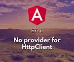 No Provider for Httpclient