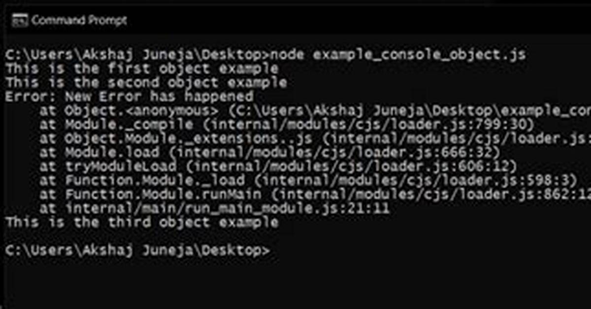 Node. Js Console. Log() Not Logging Anything