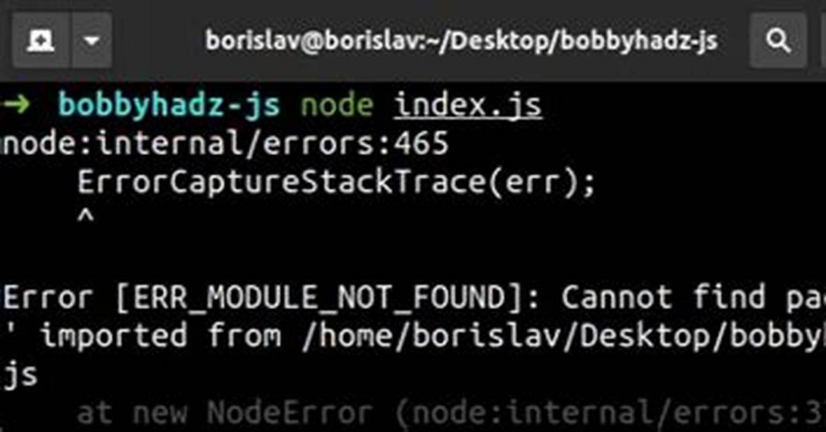 Node. Js, Error: Cannot Find Module 'Express'
