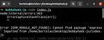 Node. Js, Error: Cannot Find Module 'Express'