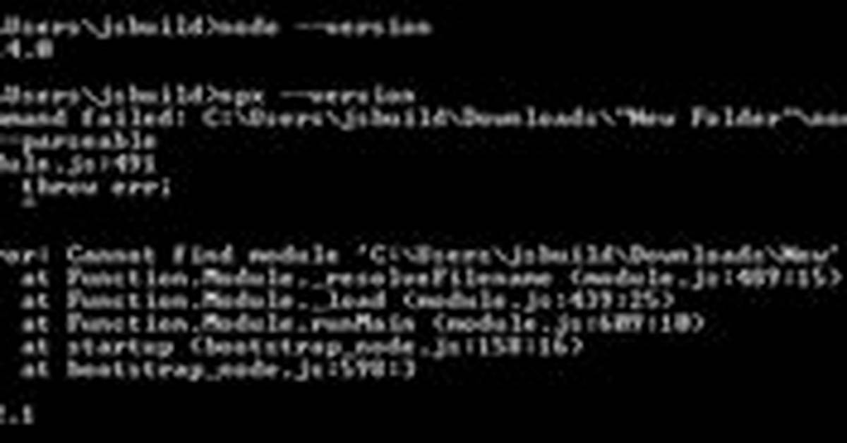 Nodejs Cannot Find Installed Module on Windows