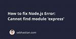 Nodejs W/Express Error: Cannot Get /