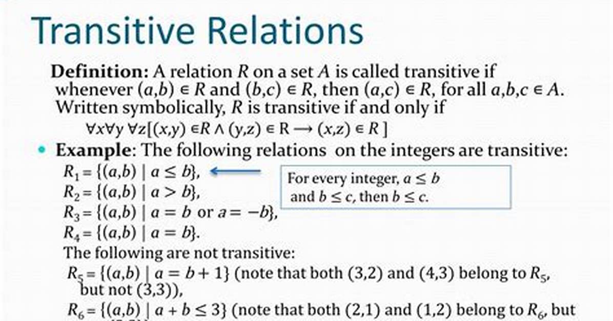 Non-Transitive Relation