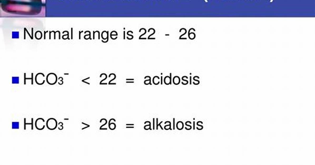 Normal Bicarbonate Levels
