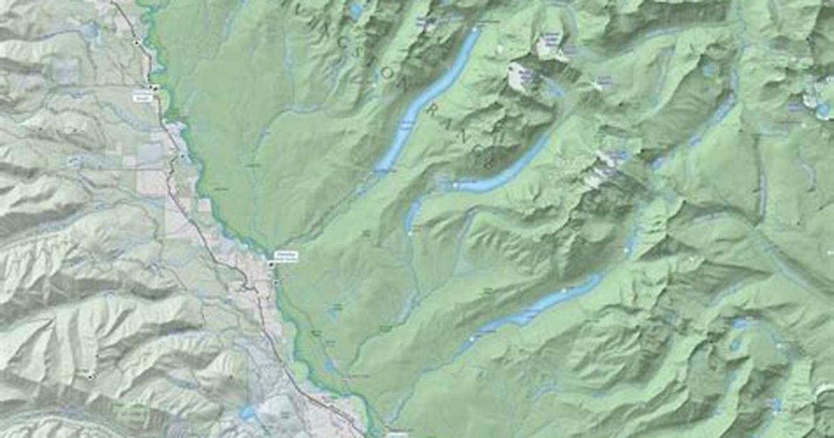 North Fork Flathead River Map