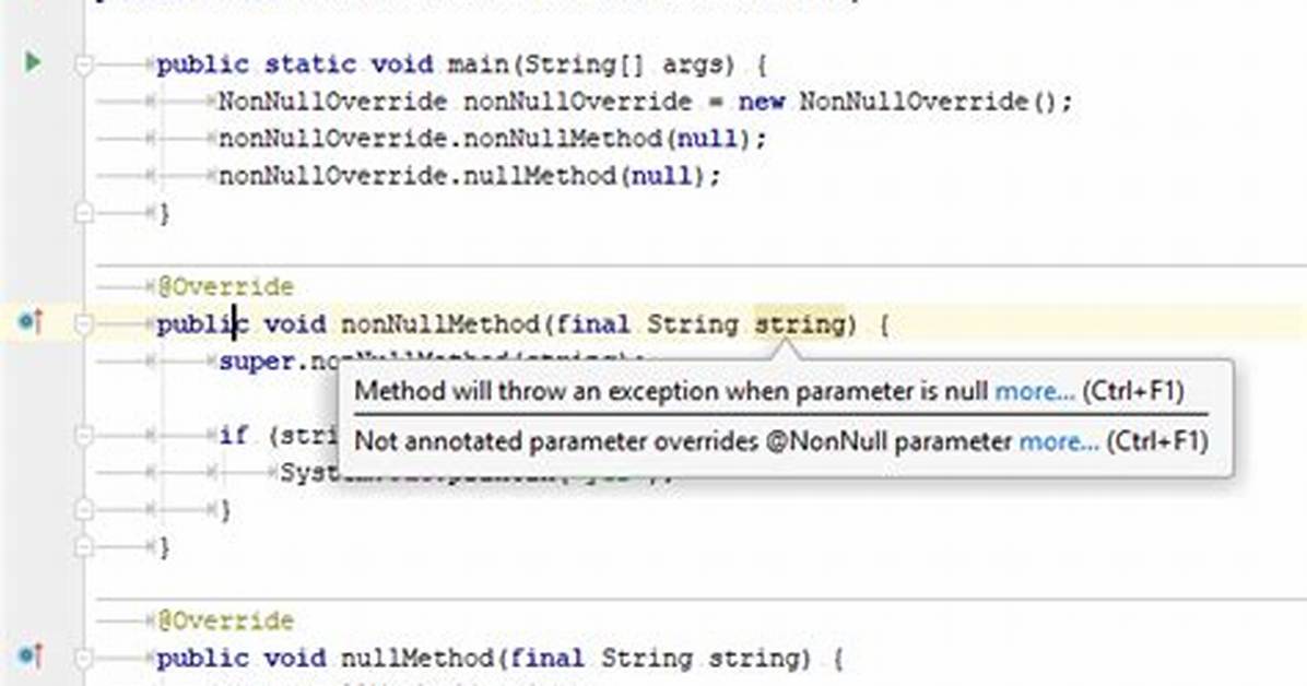 Not Annotated Parameter Overrides @? ?? Parameter