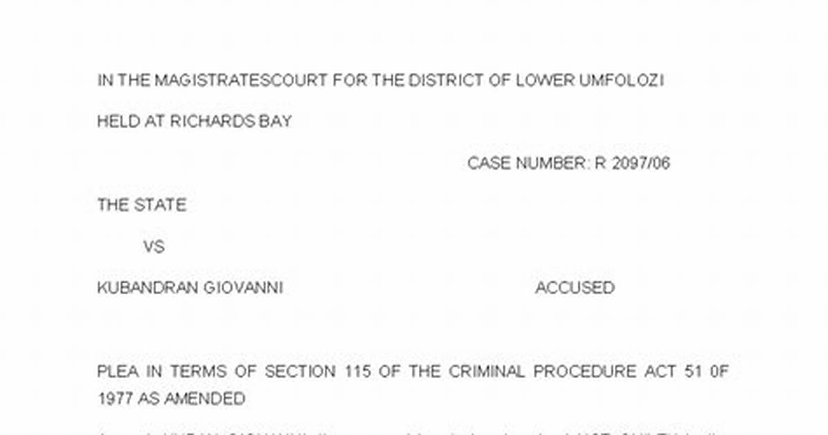 Not Guilty for Example