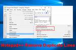 Notepad Delete Duplicate Lines