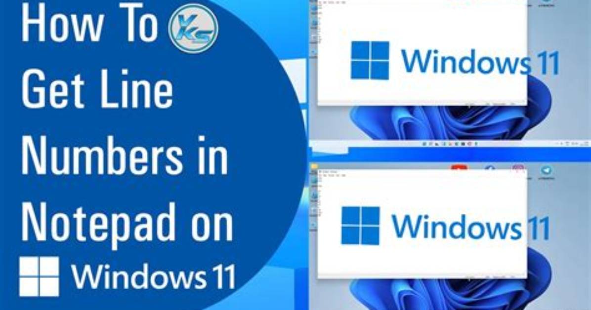 Notepad with Line Numbers