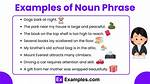Noun Phrase Examples