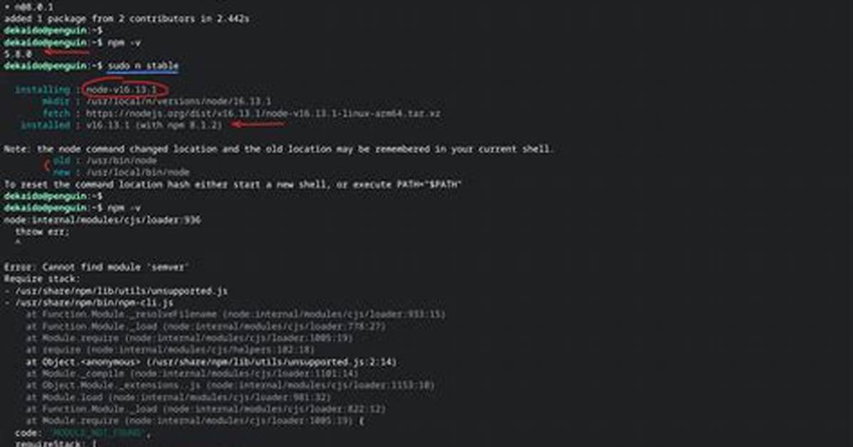 Npm Does Not Support Node. Js V12.18.3