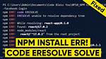 Npm Install Error (Code Ebadplatform)