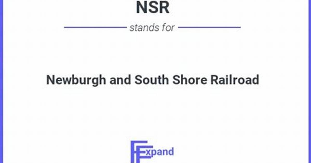 Nsr Full Form