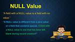 Null and ___