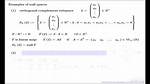 Null Space and Orthogonal Complement