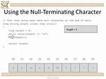 Null Terminating a String