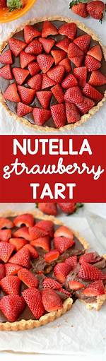 Nutella Tart with Strawberries