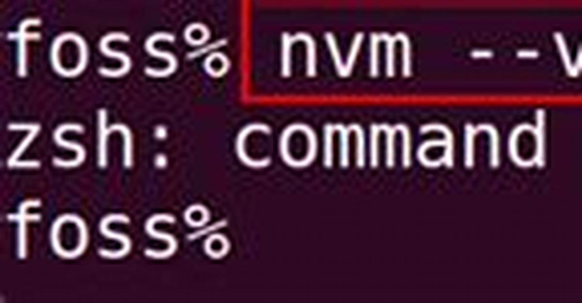 Nvm Command Not Found