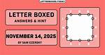 Nyt Letter Boxed Answers Today November 30 2023