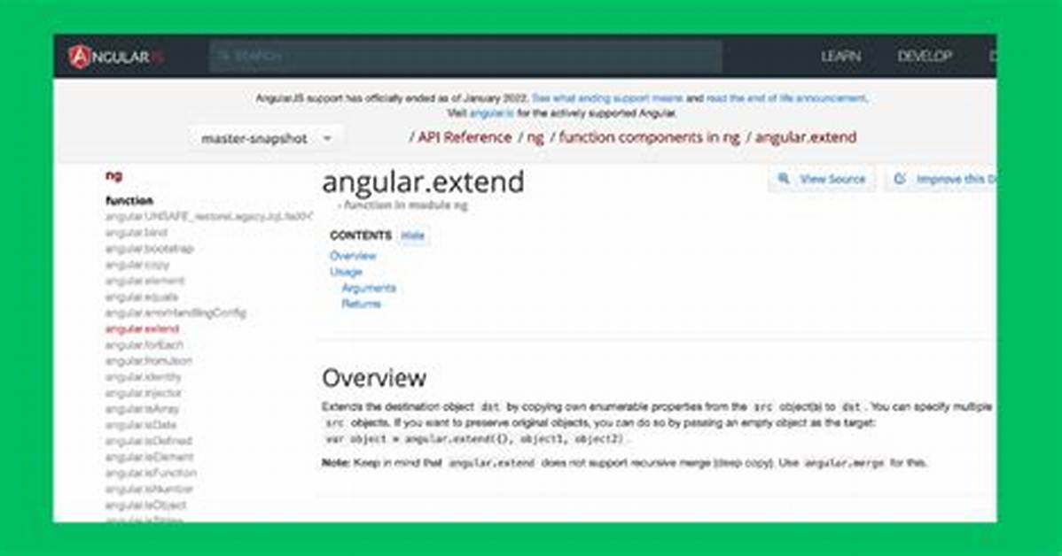 Object. Assign() Vs. Angular. Extend()