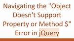 (Object Doesn't Support #Inspect)