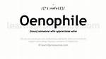 Oenophile Definition