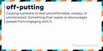 Off Putting Definition